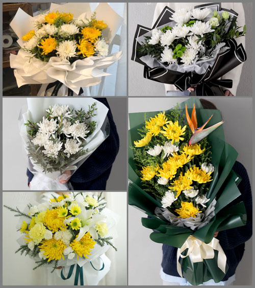 陕西咸阳市秦都区古渡街道西张家堡村白事花束代送
